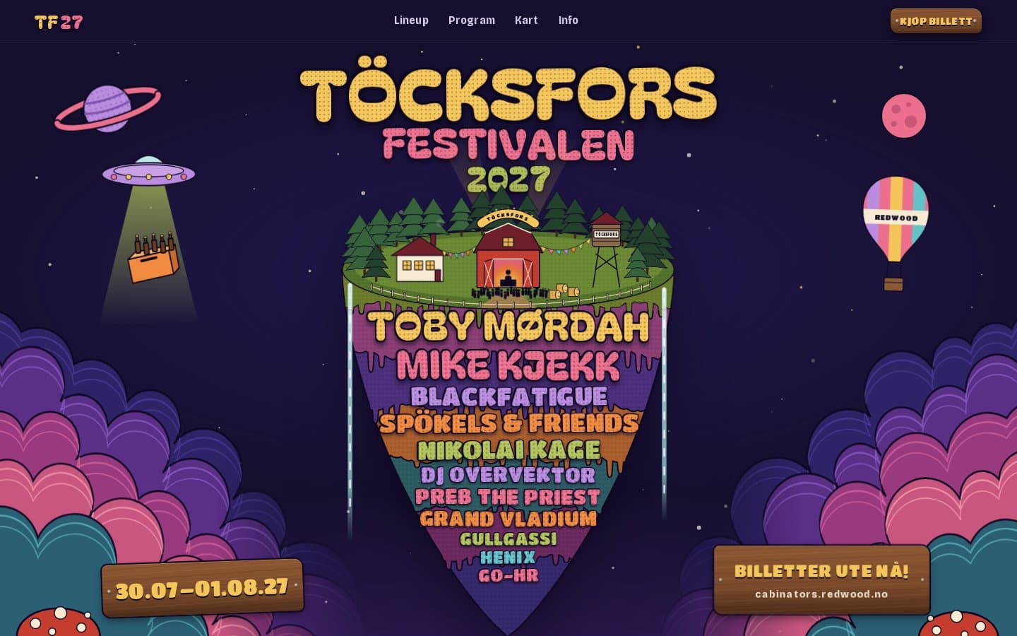 Screenshot of Töcksfors Festivalen 2027